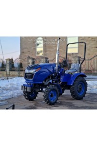 Міні-трактор Булат Т-25 Master 3T на широких шинах (з плугом, фрезою та передньою гідравлікою)